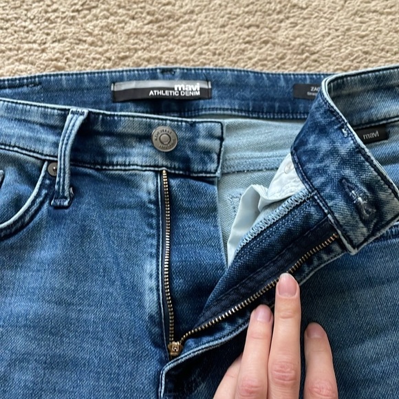 Mavi Zach Straight Leg Jeans M’s 31W 30L Regular Rise Mid Tonal Athletic Stretch - Picture 11 of 16